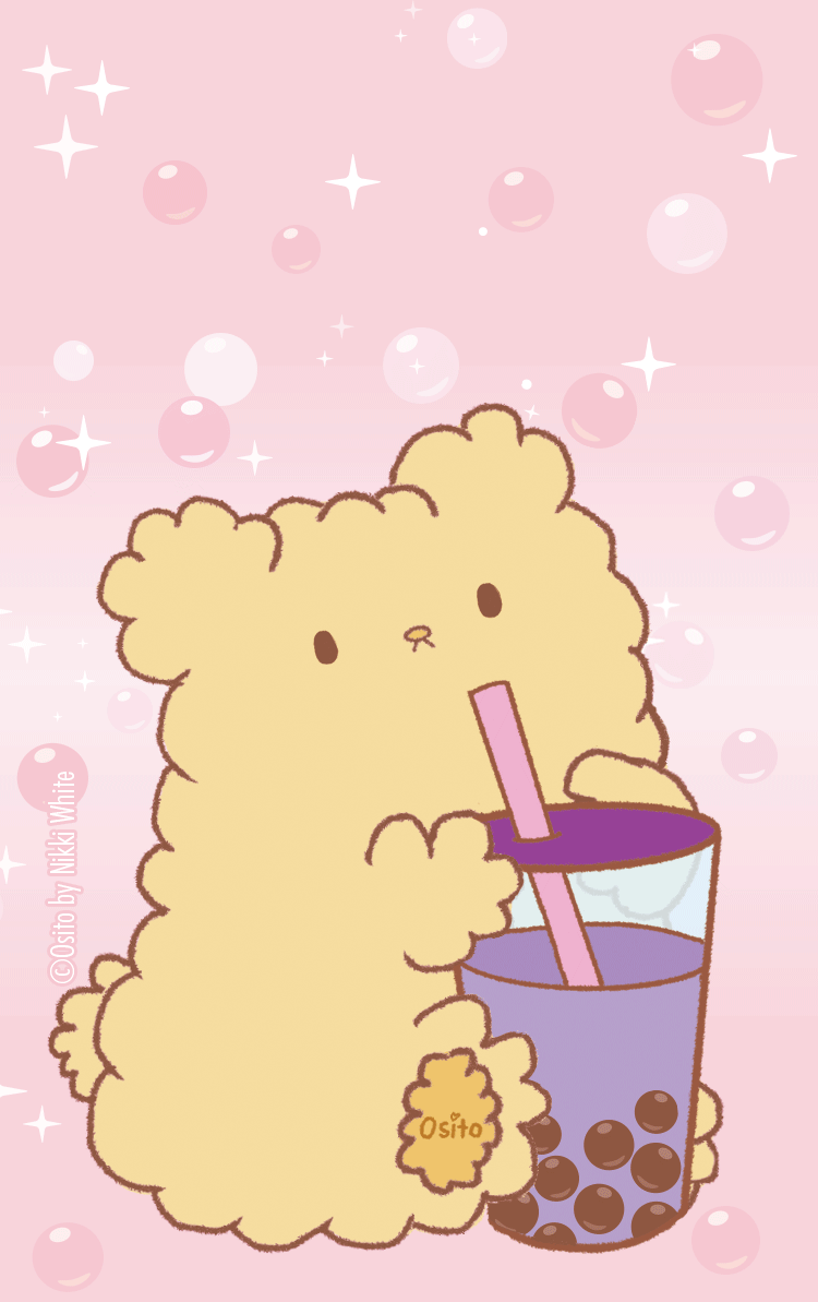 Stay Fluffy Club X Ugoku Stickers - Bubble Tea - Glitter Bones Boutique
