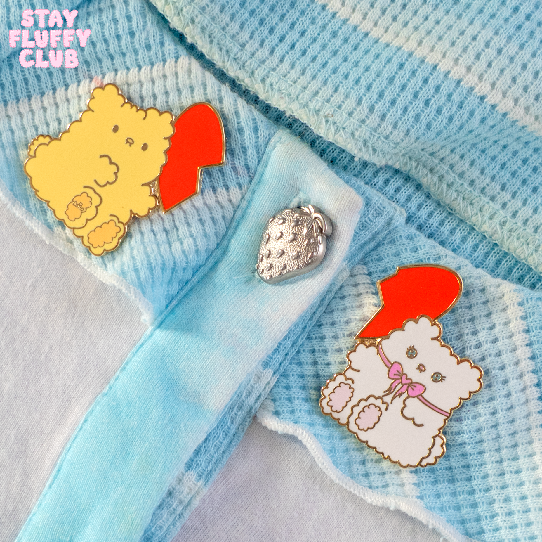 Osito and Clover BFF Enamel Pins
