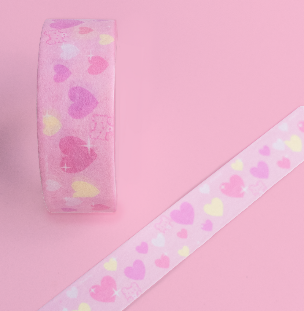 Pastel Hearts Washi Tape