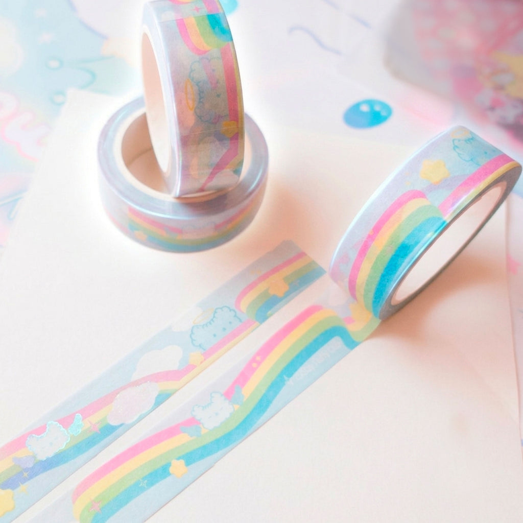 Rainbow Angel Osito Washi Tape - Glitter Bones Boutique