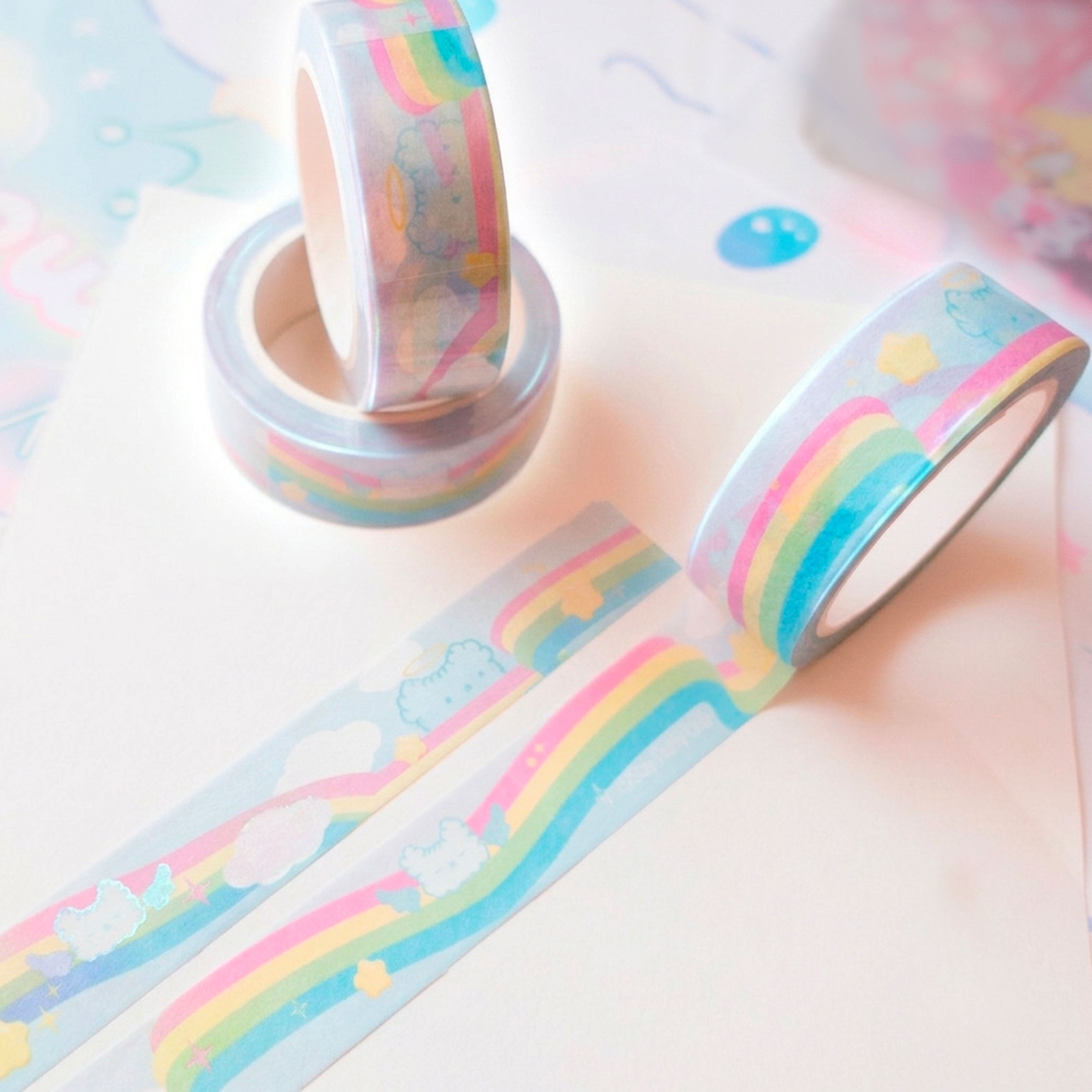 Rainbow Angel Osito Washi Tape - Glitter Bones Boutique