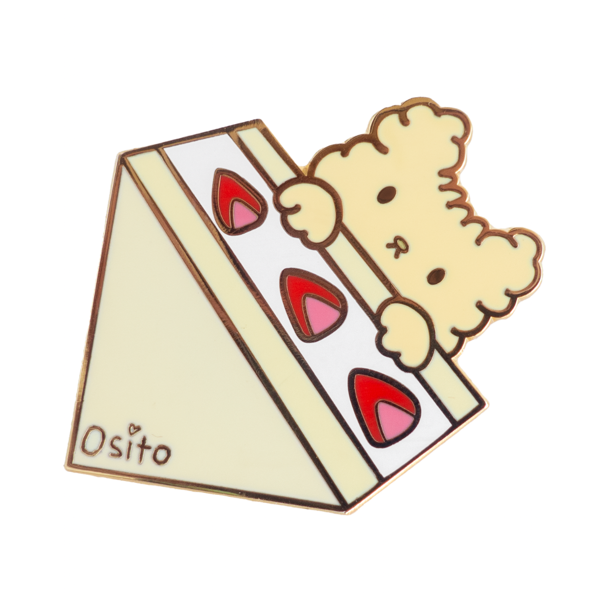 Osito Strawberry Sandwich Pin