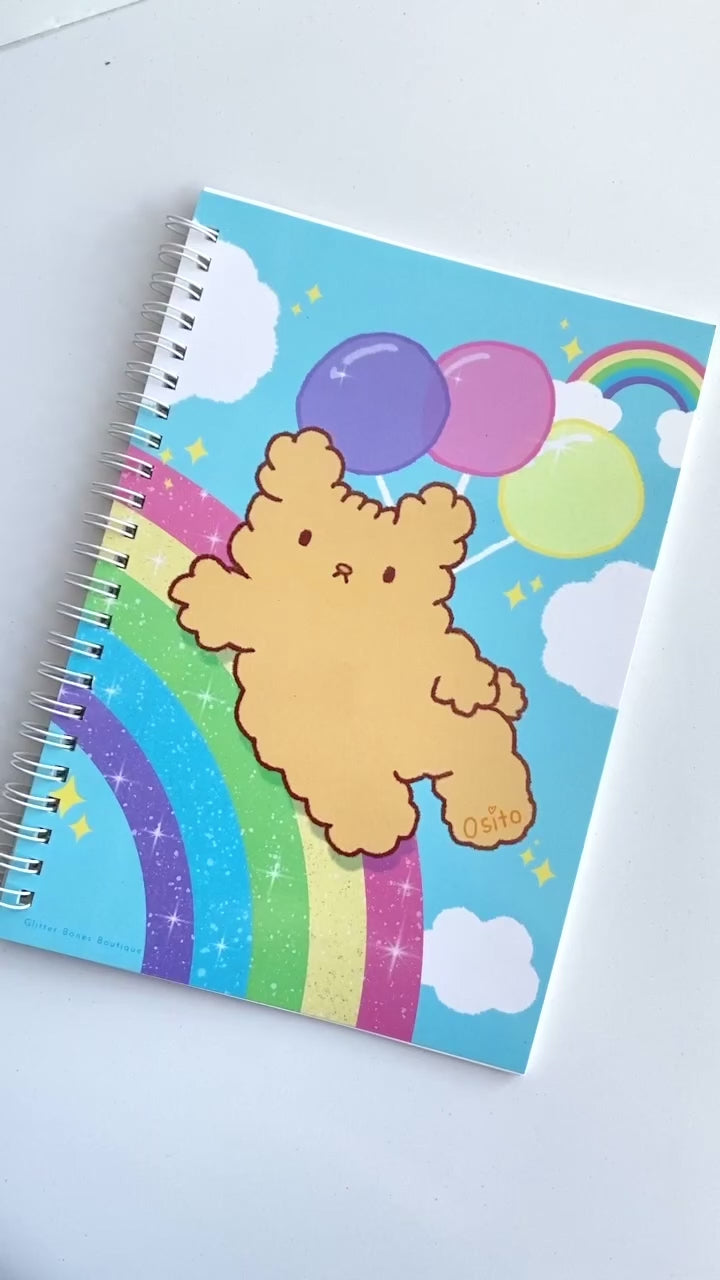 Osito Rainbow & Balloons Reusable Sticker Book