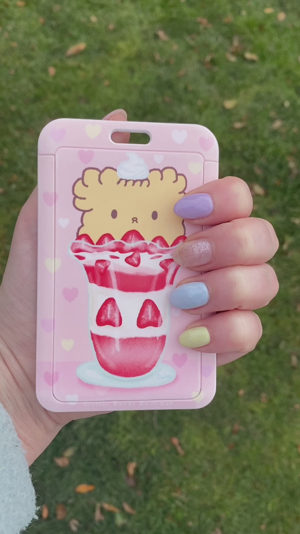 Cafe Osito Konpeito Candy Lanyard and ID Card Case