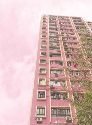 Views of Hong Kong Pink Art Print - Glitter Bones Boutique