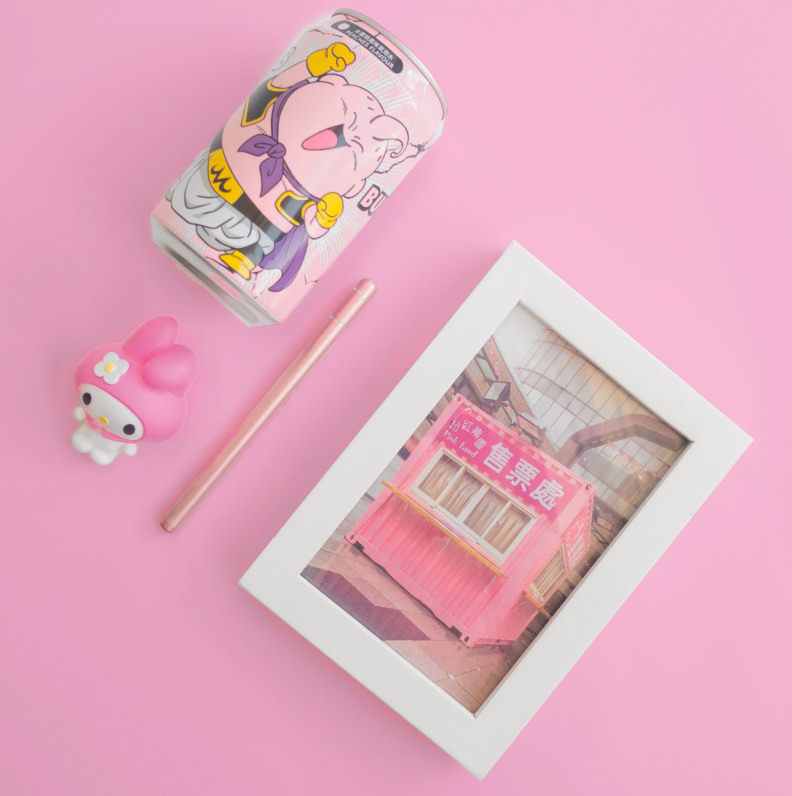 Views of Taiwan Pink Land Art Print - Glitter Bones Boutique
