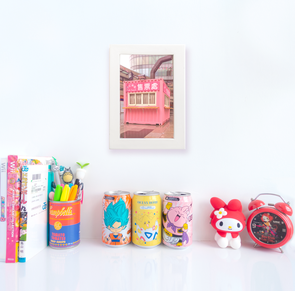 Views of Taiwan Pink Land Art Print - Glitter Bones Boutique