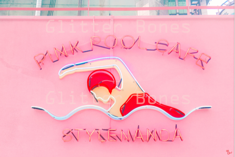 Views of Seoul - Pink Pool Art Print - Glitter Bones Boutique