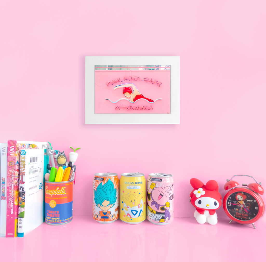Views of Seoul - Pink Pool Art Print - Glitter Bones Boutique