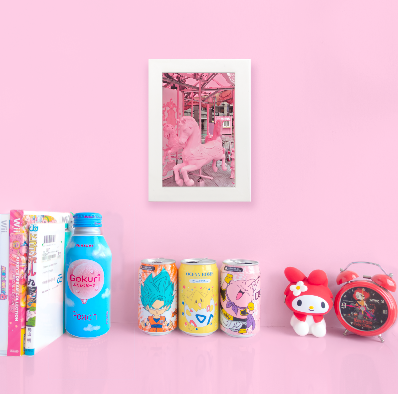 Views of Taiwan - Pink Land Carousel Art Print - Glitter Bones Boutique