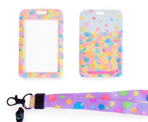 Cafe Osito Konpeito Candy Lanyard and ID Card Case - Glitter Bones Boutique