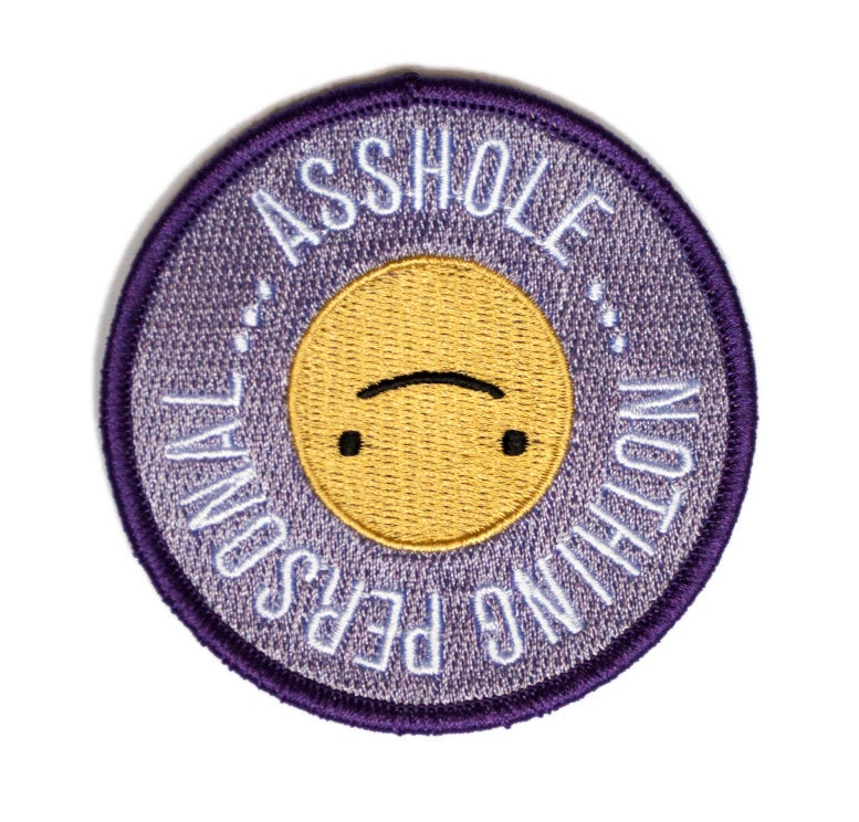 ☺ Smiley Face Nothing Personal Patch ☺ - Glitter Bones Boutique