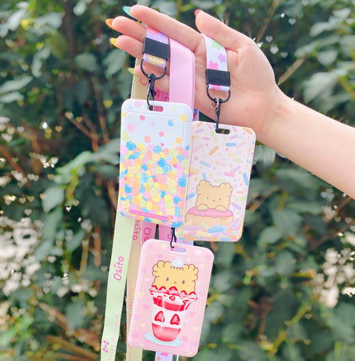 Cafe Osito Konpeito Candy Lanyard and ID Card Case - Glitter Bones Boutique
